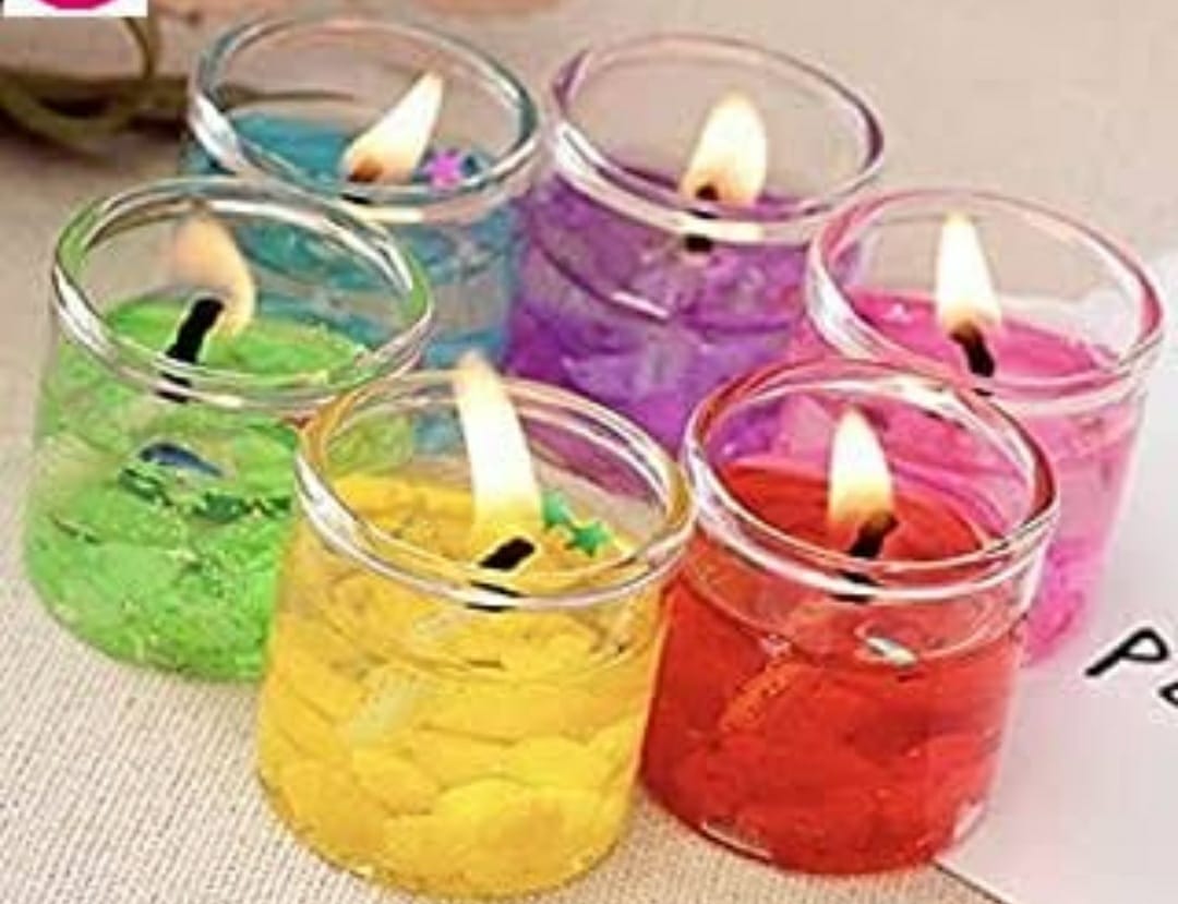 Set of 6 Gel Candles cakegift.in